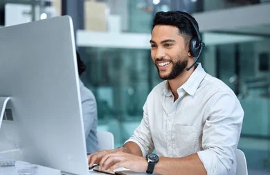 nan providing customer service support via phone.