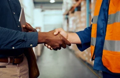 South Africa supplier handshake warehouse