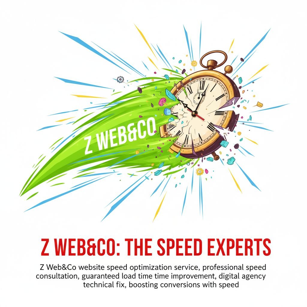 Z Web&Co, z web and co website speed optimization service, professional speed consultation, guaranteed load time improvement, digital agency technical fix, boosting conversions with speed
