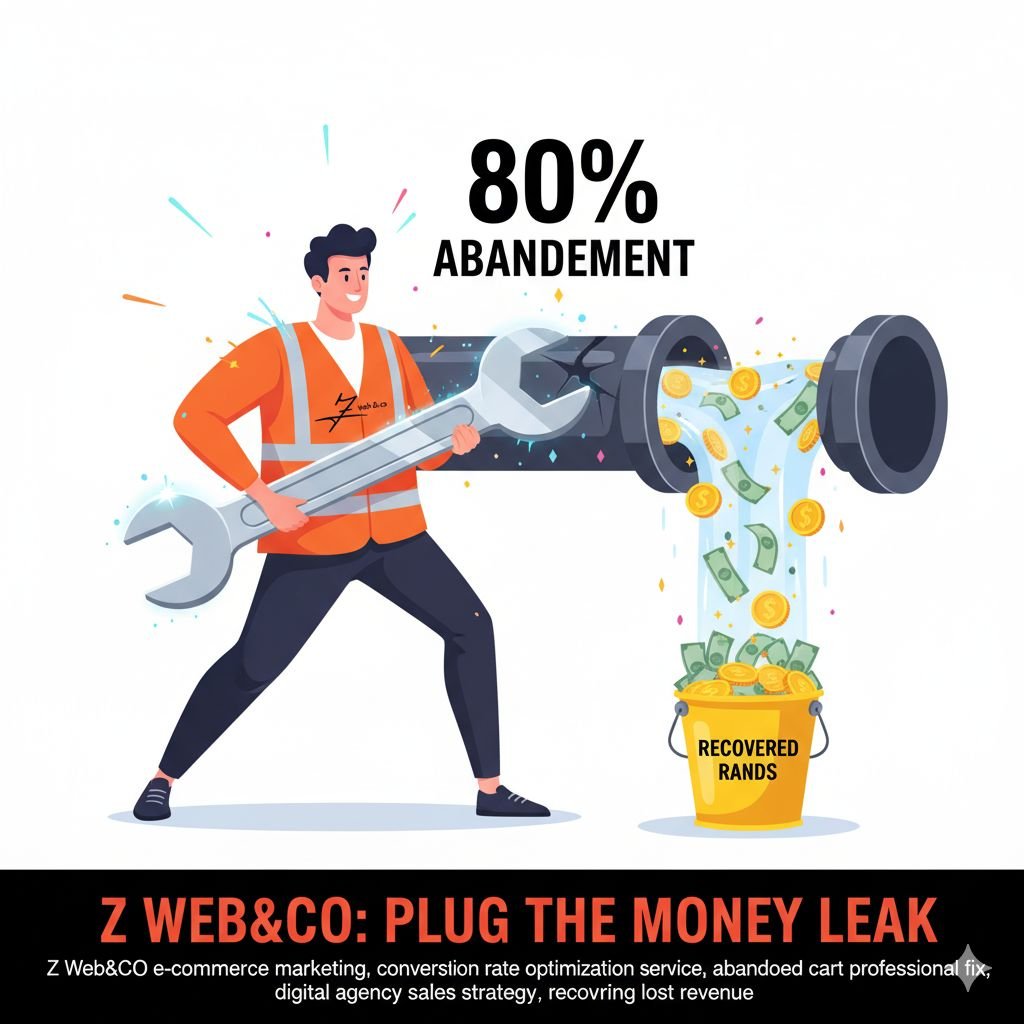 Z Web&Co,z web and co e-commerce marketing, conversion rate optimization service, abandoned cart professional fix, digital agency sales strategy, recovering lost revenue