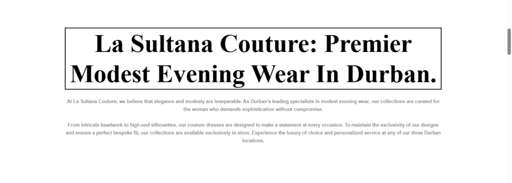 Case Study: Digital Elegance for La Sultana Couture 2 Screenshot 459 e1778438367847