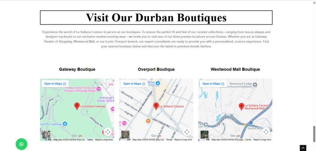Case Study: Digital Elegance for La Sultana Couture 7 Screenshot 465 e1778438681657