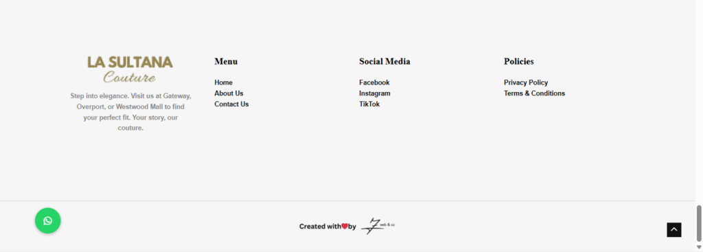 Case Study: Digital Elegance for La Sultana Couture 8 Screenshot 466 e1778438785378
